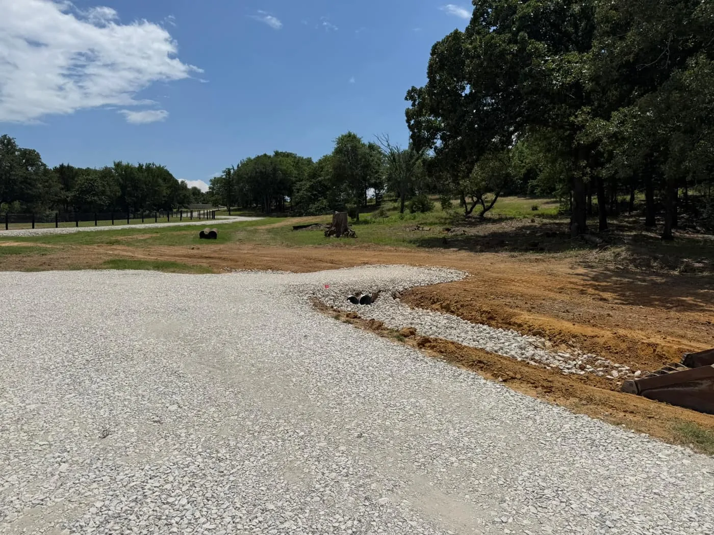 DEVCO Gravel Roads & Driveways project in North Texas